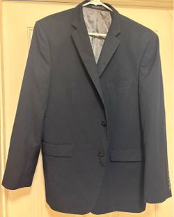 Perry Ellis Slim Fit Navy Blue Blazer/Sport Coat Men's Size 46R