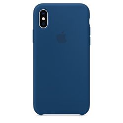 Silicon case for iPhone 6, 7, 8, X, XR, XS Max case available in black and blue