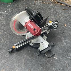10” miter saw and foldable stand