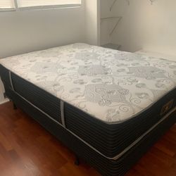 New Queen Mattress And Box Spring 2 Pc Bed Frame Is Not Included 