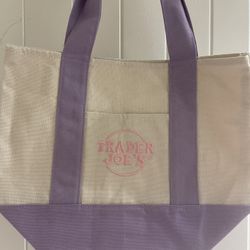 Trader Joe’s Mini Totes Purple Color New 