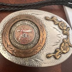 Shriners-rare -BELT BUCKLE-VINTAGE-none Like It 