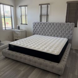 NEW KING BED FRAME WITH MATTRESS