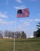 Flagpole, aluminum, collapsible 21', SunSetter. Perfect For A Patriot. Connect It To Your Trailer Or Motorhome, Or Your Front Yard.