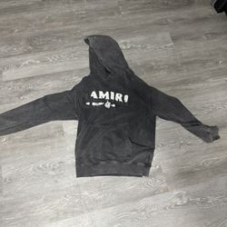 Amiri Distressed Bar Hoodie Size Large 