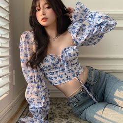 floral print top