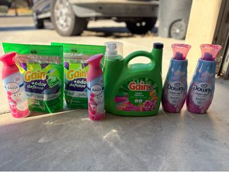 Gain detergent, downy & febreze