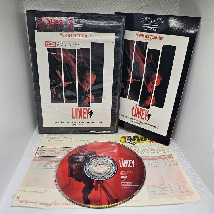 The Limey DVD - Former Rental with Receipt - Video Center