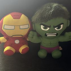 Hulk And Iron Man Beanie Babies