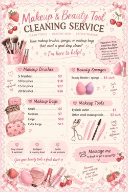 Cleaning makeup brushes!