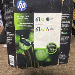 HP 61XL Black + XL Tri Color Combo Genuine Ink Cartridges Sealed