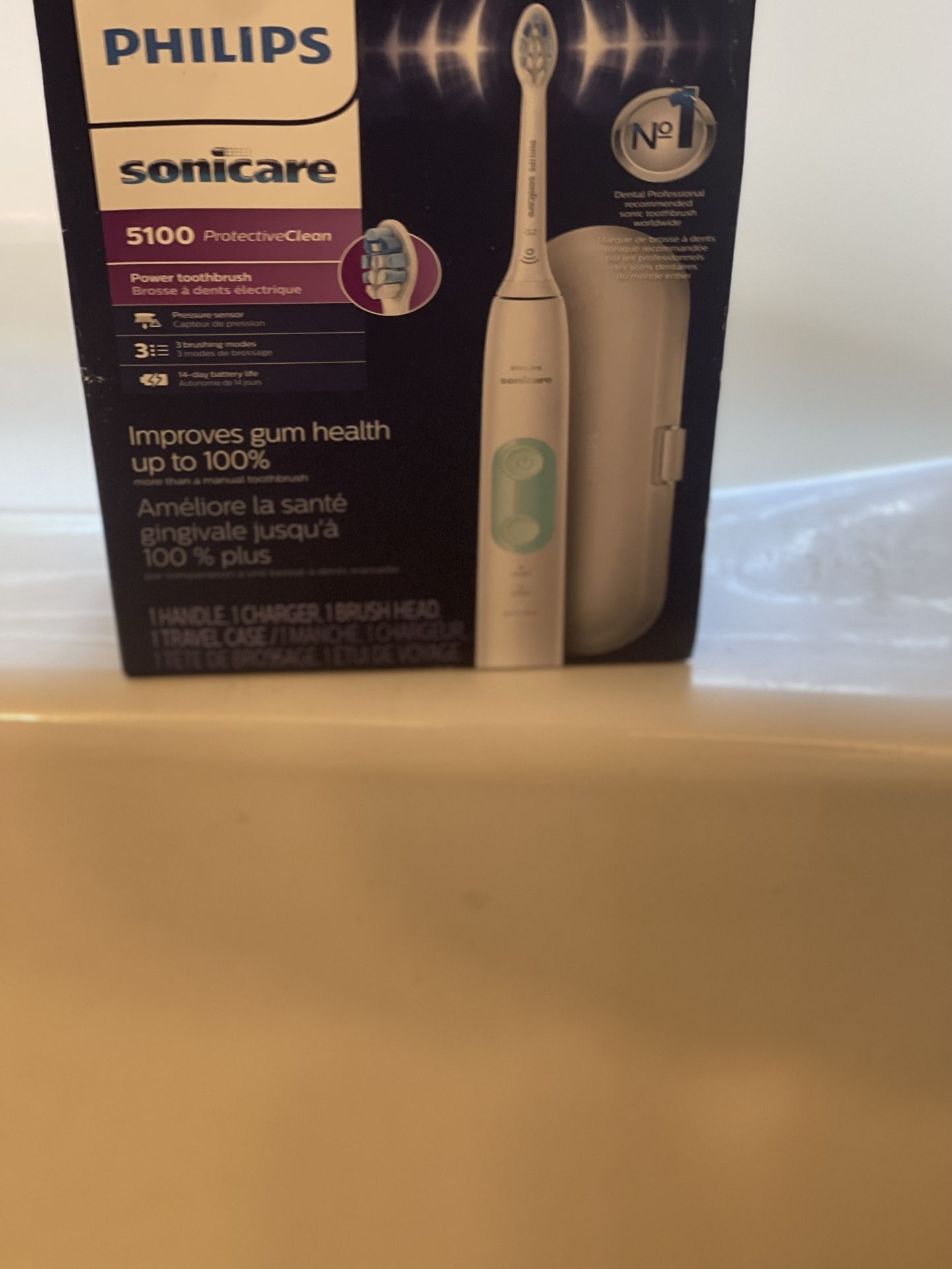 Philips Sonicare 5100 ProtectiveClean Electric Toothbrush - White/Mint HX6857/11