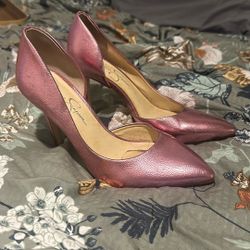 Jessica Simpson Metallic Pink Size 8