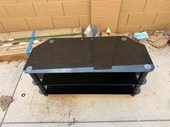 Glass TV stand