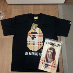 Black Burberry Bape Tee