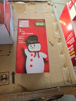 3.5ft Inflatable Snowman 