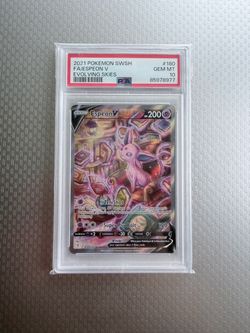 Espeon V Full Art PSA 10 Evolving Skies