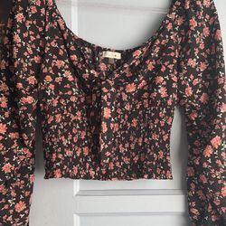 Flowered Short Shirt
