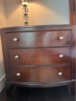 2 solid wood night stands