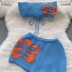 blue and orange summer set 