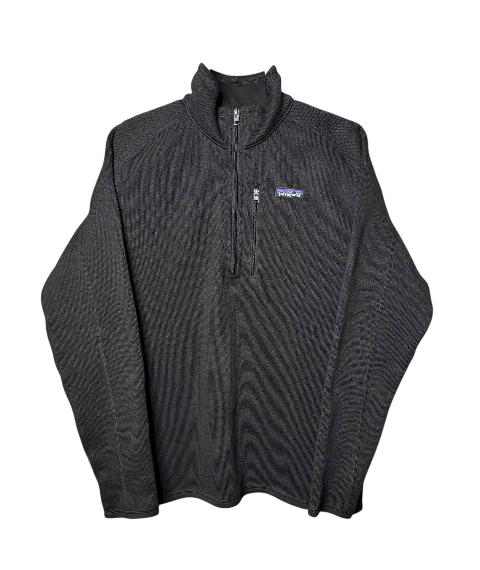 Patagonia ‘Men’s Better Sweater’ 1/4-Zip Fleece Jacket, Size Large, Black!