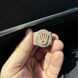 Big rose Gold Mens Ring !!!