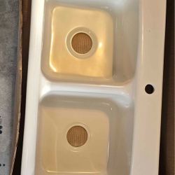 Dekor Light almond kitchen sink