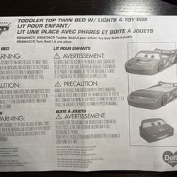 Toddler Bed- Lightning McQueen 