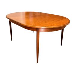 Vintage Mid Century Modern G-PlanTeak Oval Extending Dining Table1970s Butterfly Leaf UK Import