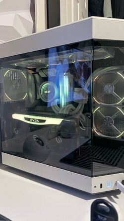 All-White Custom Gaming PC - EVGA RTX 3070 Ti, Ryzen 7 5800X, Hyte Y60