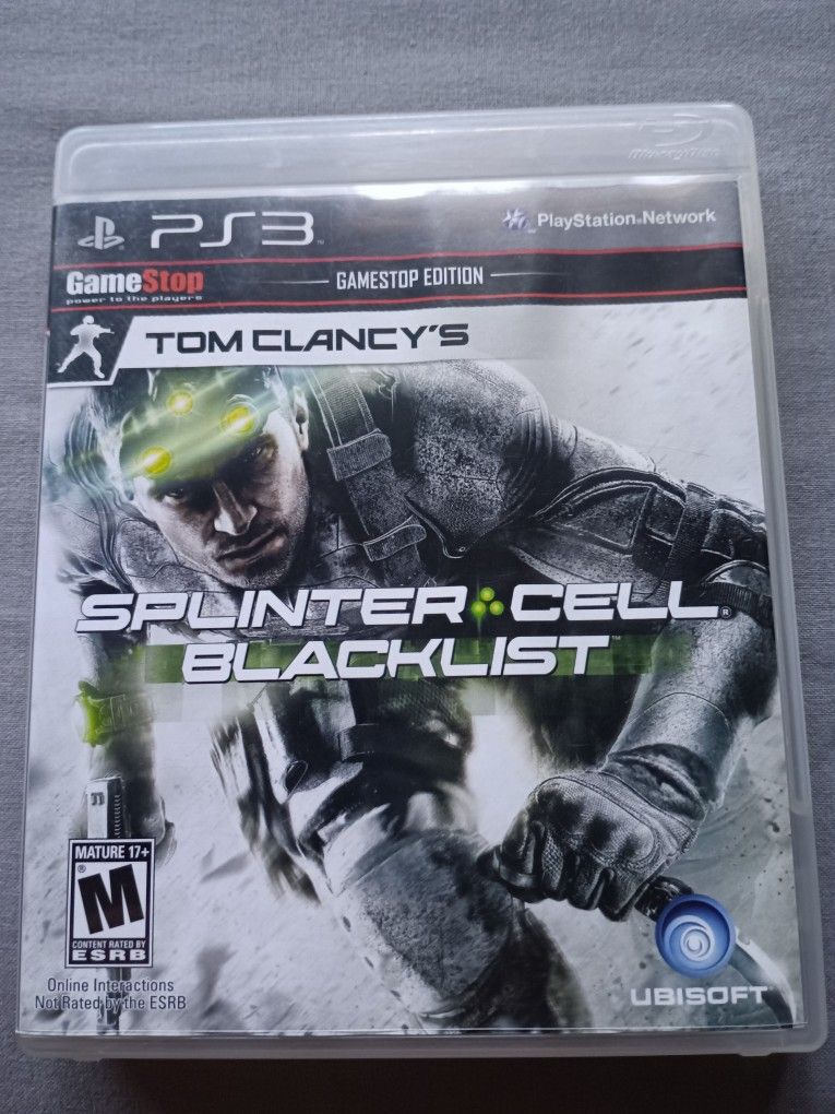 Tom Clancy's Splinter Cell Blacklist GameStop Edition Ps3