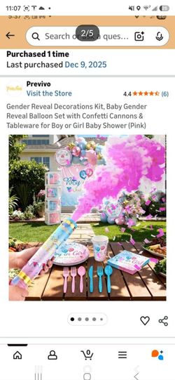 PINK gender reveal set for 24 guests