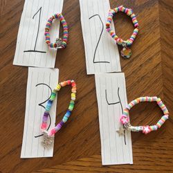Rainbow Colored Singular Bracelets 