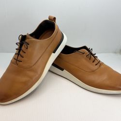 Wolf & Shepherd Men Honey Italian Leather Crossover Longwing Sneakers US 13M