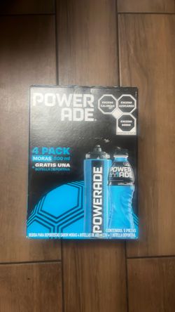 Powerade soccer water bottle with 3 powerades