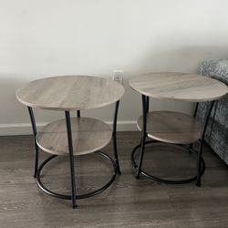 2 Small Round tables 