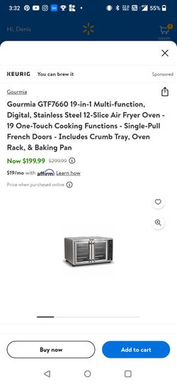 Gourmia 19-In-1 Digital Air Fryer Oven