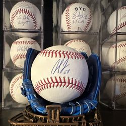 KC Royals & Former NY Met Pitcher Seth Lugo Signed Baseball MLB Verified 