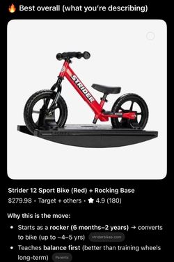Strider bike