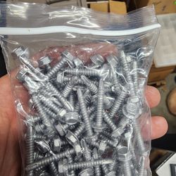 Self tapping galvanized sheet metal screw