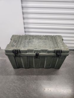 Hardigg TL500i Foot Locker Trunk Large Military Storage Case OD Green 36x18x20