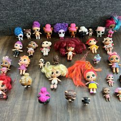 Collection of 33 LOL Surprise Dolls