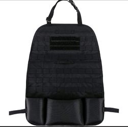 Seat Back Organizer Pocket Car Tactical MOLLE Gear Panel Vehicle Cover Protector