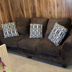 Lovely Brown Sofa Set