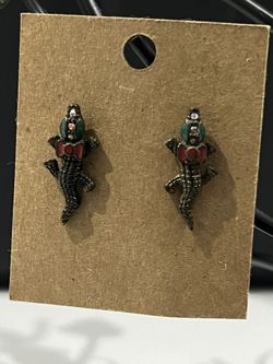 Betsey Johnson Gator Earrings
