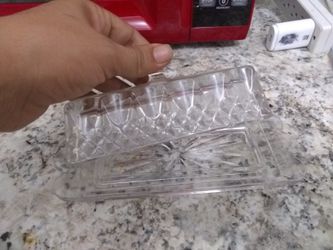 Crystal butter holder