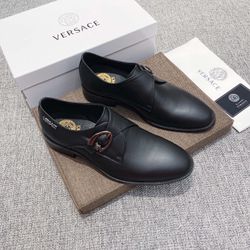 Versace Men’s Leather Shoes With Box 2025 New 