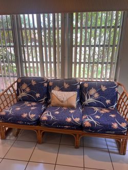 Rattan sofa