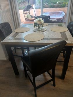 Marble Dining Table Set