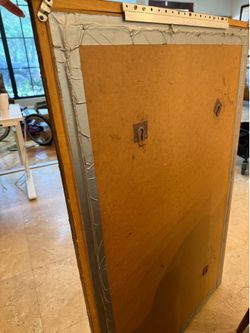Vintage Faux Bamboo Wall Mirror – Heavy Solid Wood Frame